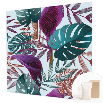 Premium wall mural for bedroom Tropical composition