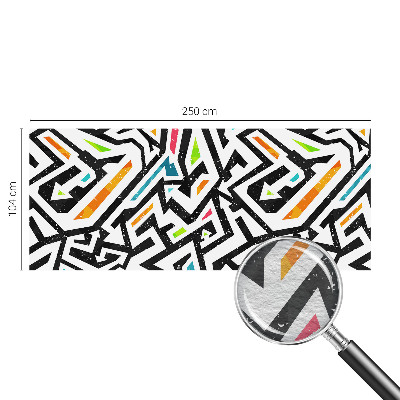 High quality wall mural wallpaper with an abstract mosaic design