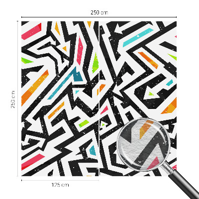 High quality wall mural wallpaper with an abstract mosaic design
