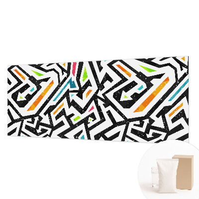 High quality wall mural wallpaper with an abstract mosaic design