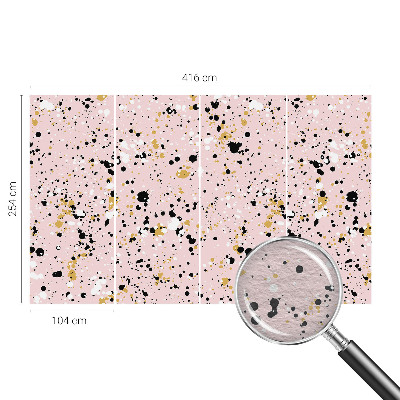 Premium photo wallpaper with an artistic spotted pattern