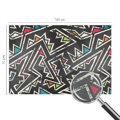 Non-woven wall mural with an energetic geometric pattern
