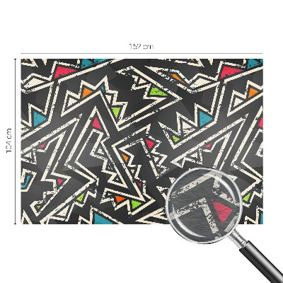 Non-woven wall mural with an energetic geometric pattern