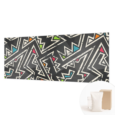 Non-woven wall mural with an energetic geometric pattern
