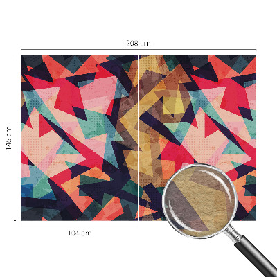 Wall mural with a colorful pattern