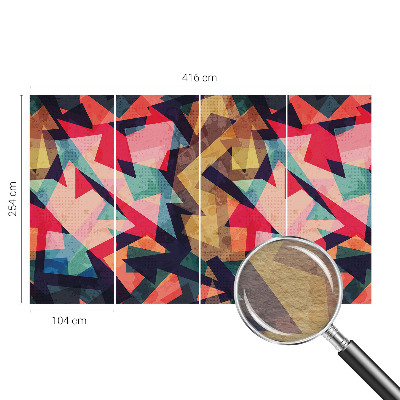 Wall mural with a colorful pattern