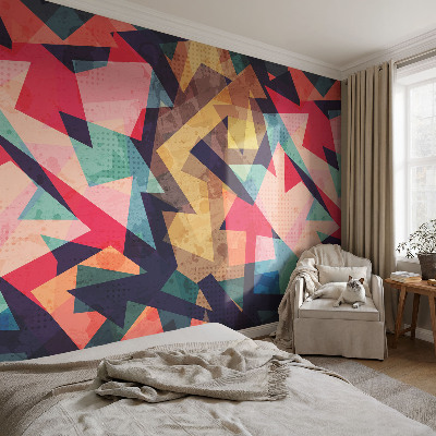 Wall mural with a colorful pattern