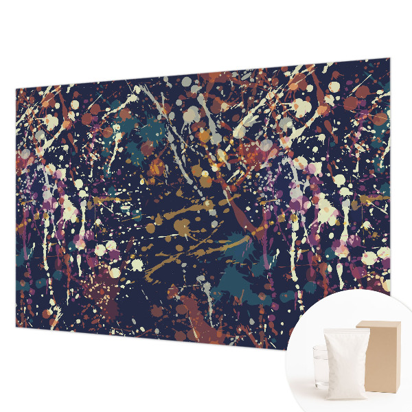 Non-woven photo wallpaper with a colorful abstract design