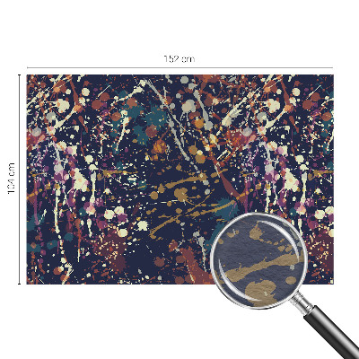 Non-woven photo wallpaper with a colorful abstract design