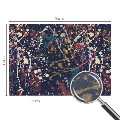 Non-woven photo wallpaper with a colorful abstract design