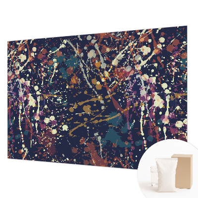 Non-woven photo wallpaper with a colorful abstract design