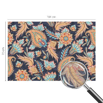 Wallpaper mural with a floral pattern