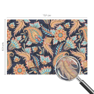 Wallpaper mural with a floral pattern