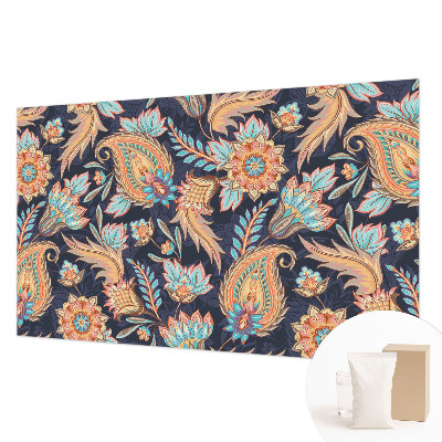 Wallpaper mural with a floral pattern