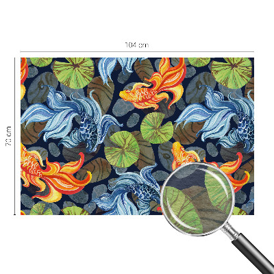 Photo wallpaper with a fish pattern
