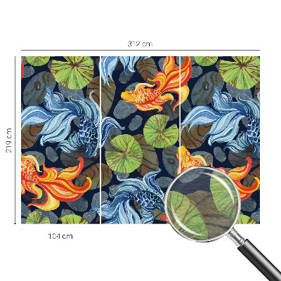 Photo wallpaper Fish patterns