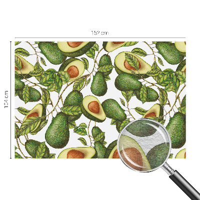 Wall mural for living room Avocado pattern