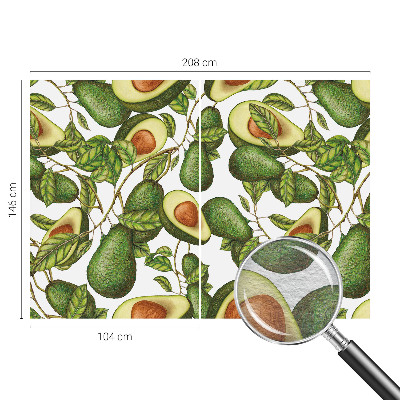Wall mural for living room Avocado pattern