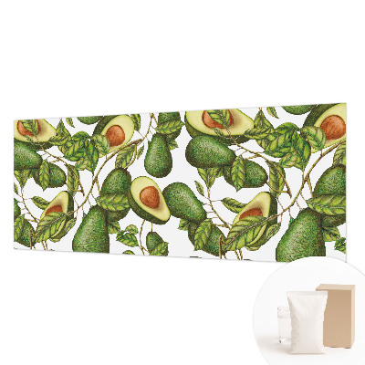 Wall mural for living room with an avocado pattern