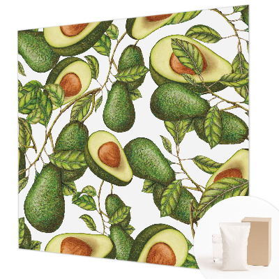 Wall mural for living room Avocado pattern