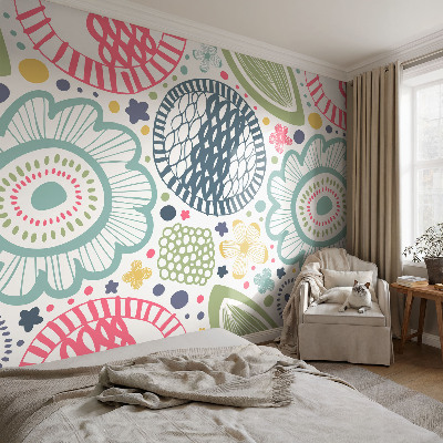Wall mural for bedroom Floral patterns
