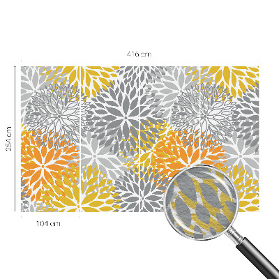 Wallpaper mural for living room Flower energy