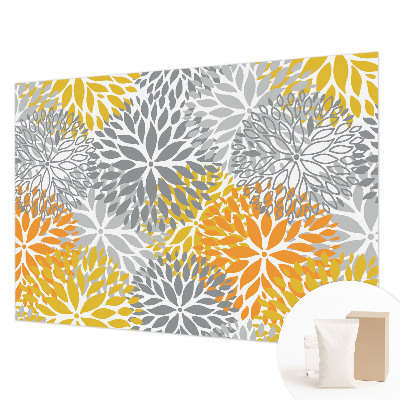 Wallpaper mural for living room Flower energy