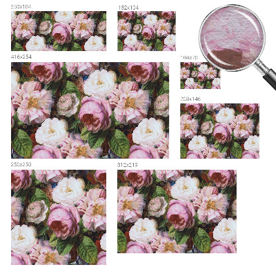 Bedroom wall mural wallpaper with a floral elegance design