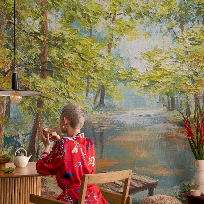 Large wall mural wallpaper Idyllic lake