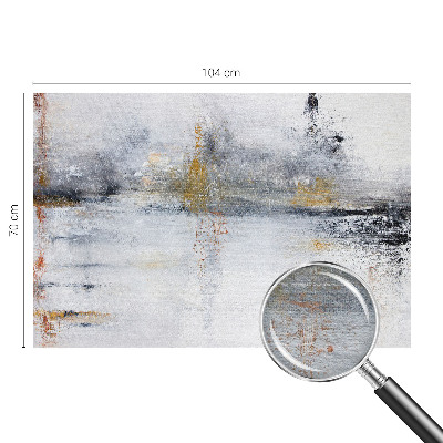 Custom size wall mural with a harmonious abstract design