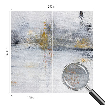 Custom size wall mural with a harmonious abstract design