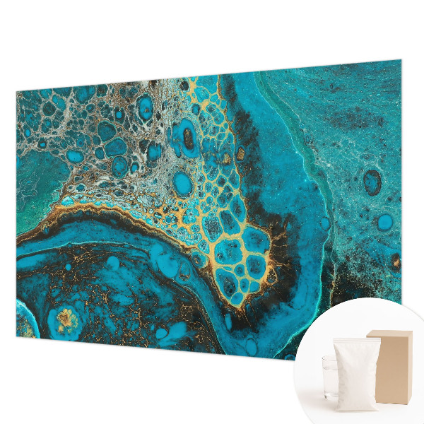 Modern wall mural for bedroom with an abstract structural design