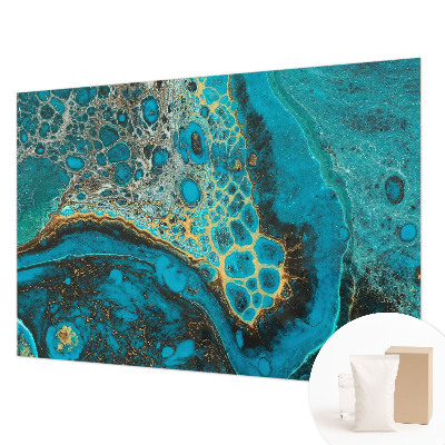 Modern wall mural for bedroom with an abstract structural design