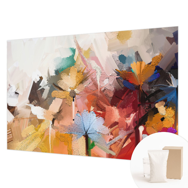 High quality photo wallpaper with an abstract floral design