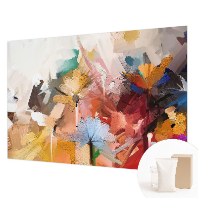 High quality photo wallpaper with an abstract floral design