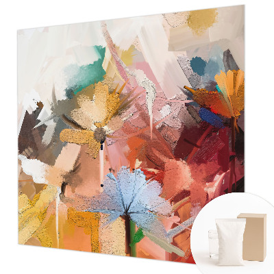 High quality photo wallpaper with an abstract floral design