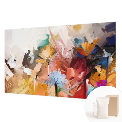 High quality photo wallpaper with an abstract floral design