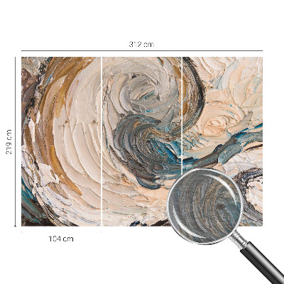 Premium photo wallpaper with colorful swirls