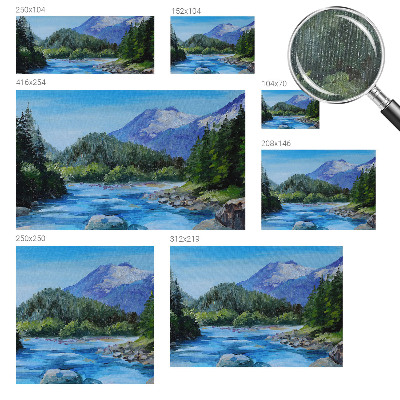 Large wall mural Mountain scenery