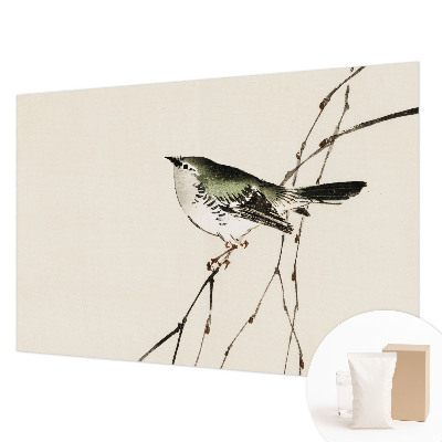 Wall mural for bedroom with a harmonious bird design