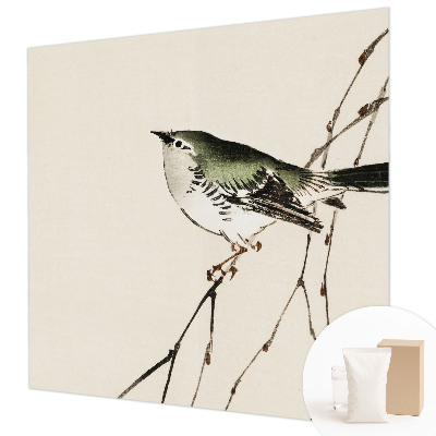 Wall mural for bedroom with a harmonious bird design