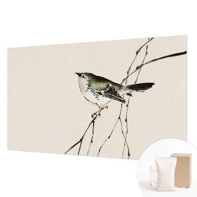 Wall mural for bedroom with a harmonious bird design