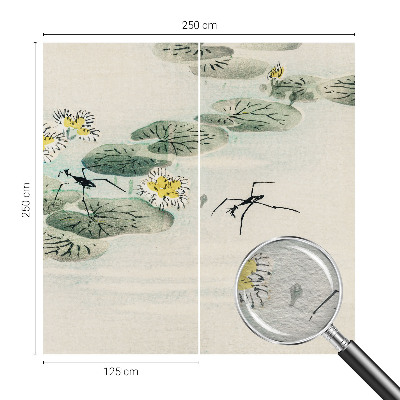 Bedroom wall mural wallpaper featuring a calm water design