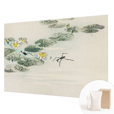 Bedroom wall mural wallpaper featuring a calm water design