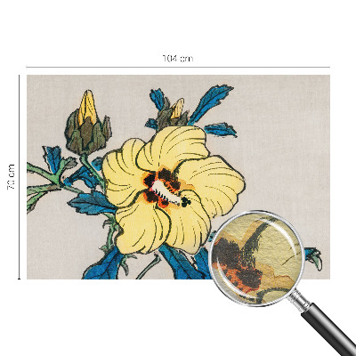 Large wallpaper mural Yellow flower