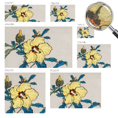 Large wallpaper mural Yellow flower