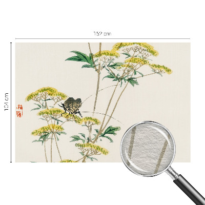 Large wall mural wallpaper with a floral nature motif