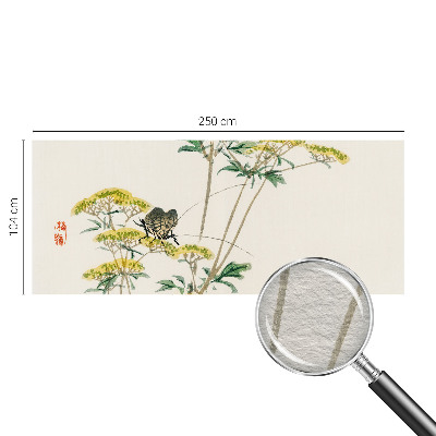 Large wall mural wallpaper with a floral nature motif
