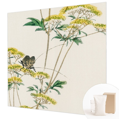 Large wall mural wallpaper with a floral nature motif