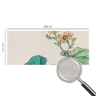 Modern wall mural Flower and leaves